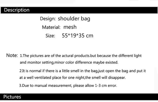 Bolsa de praia de malha portátil para mulheres, maquiagem, bolsa de lavagem, organizador de banho, Shopper Totes, verão