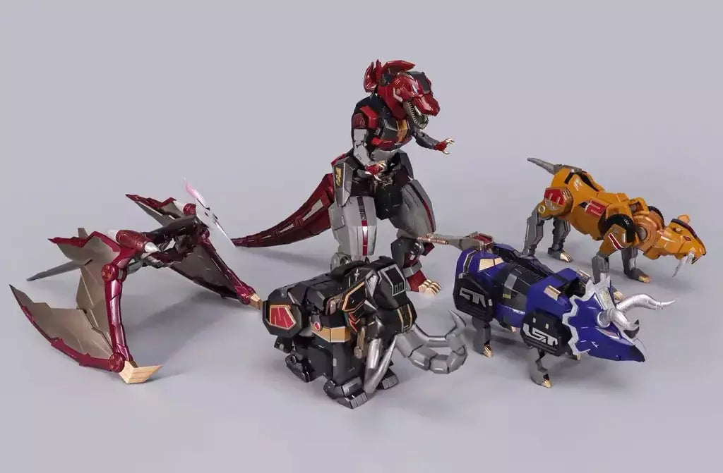 Em estoque Zhalie Modelo ZL-01 DINO MEGAZORD POWER RANGERS Montagem Modelo Brinquedos Kyoryu Sentai Zyuranger Sentinel Flametoys