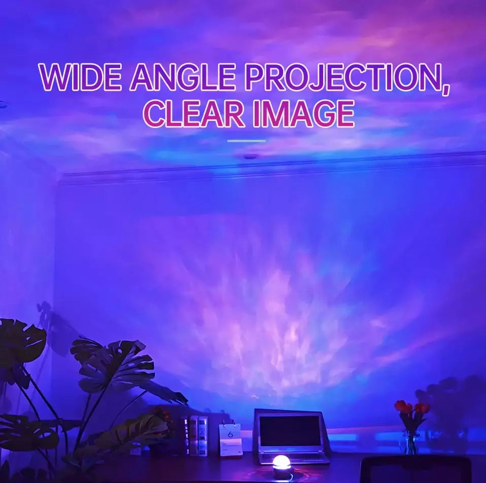 LED Starry Galaxy Luz Projetor, RGB Inteligente Controle Remoto, Estrela Aurora Lâmpada, USB Alimentado, Auto Rotação, Decoração Quarto Home, KTV