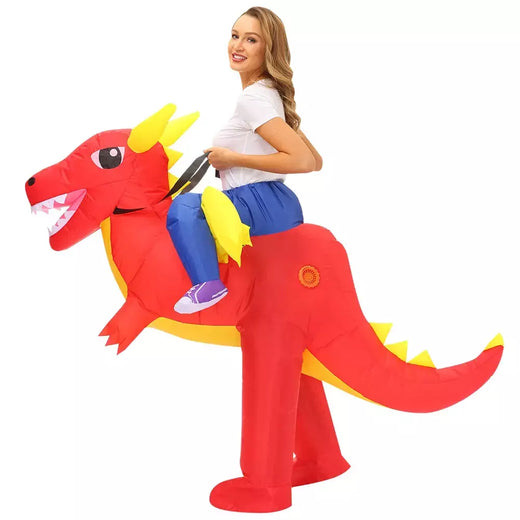 Traje inflável do dinossauro para homens e mulheres, anime do Purim, fantasia, mascote, Natal, dia das bruxas, cosplay, trajes, vestido, T-rex, adulto