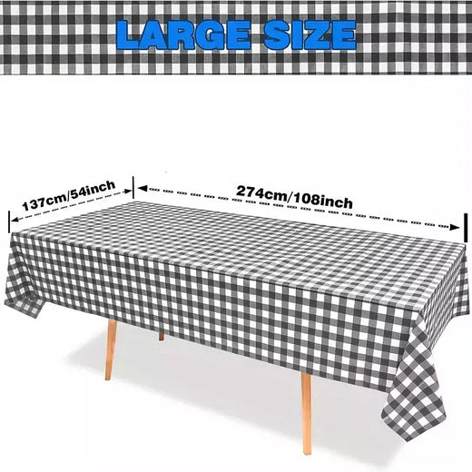 Toalhas Xadrez para Piquenique ao Ar Livre, Festa de Aniversário, Decoração do Quarto, Vermelho e Branco, Preto e Branco, 2 unid, 4 unid