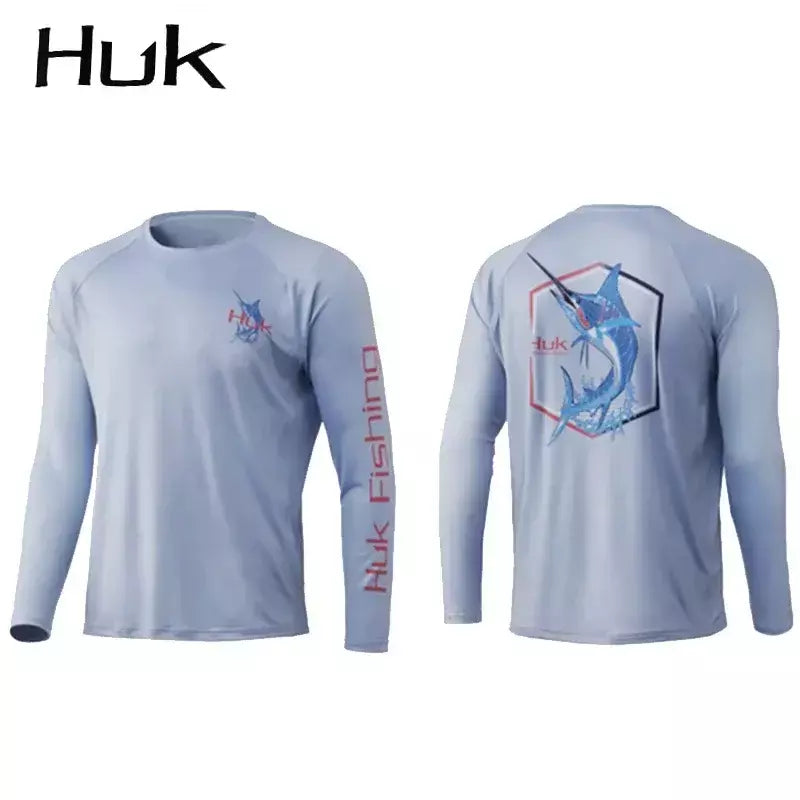 Camisas de pesca manga longa roupas de pesca homem ao ar livre verão upf 50 umidade wicking jérsei proteção uv vestuário