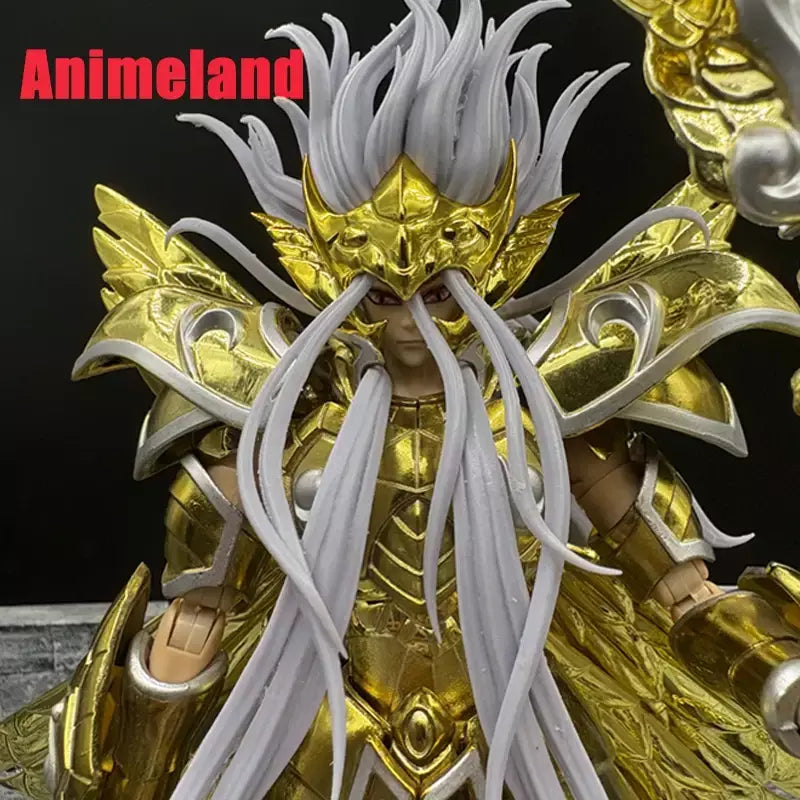 Saint seiya mito pano ex cabeça escultura/3 faces + cabelo ophiuchus odysseus 13th ouro perdido lona/lc nd cavaleiros do zodíaco figura