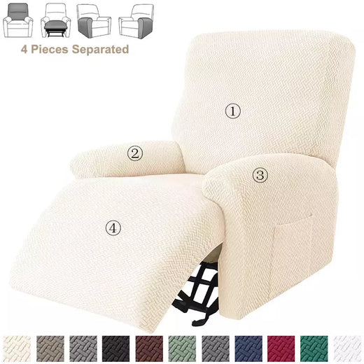 Jacquard Stretch Reclinável Sofá Covers, Poltrona elástica Split, Capa de cadeira antiderrapante, Cadeiras Lazy Boy, Slipcovers para sala de estar