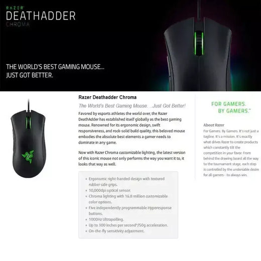 Mouse razerpuratory viper edição padrão 6400dpi com fio mouse para jogos marca mercadoria presente de aniversário presente de formatura atacado