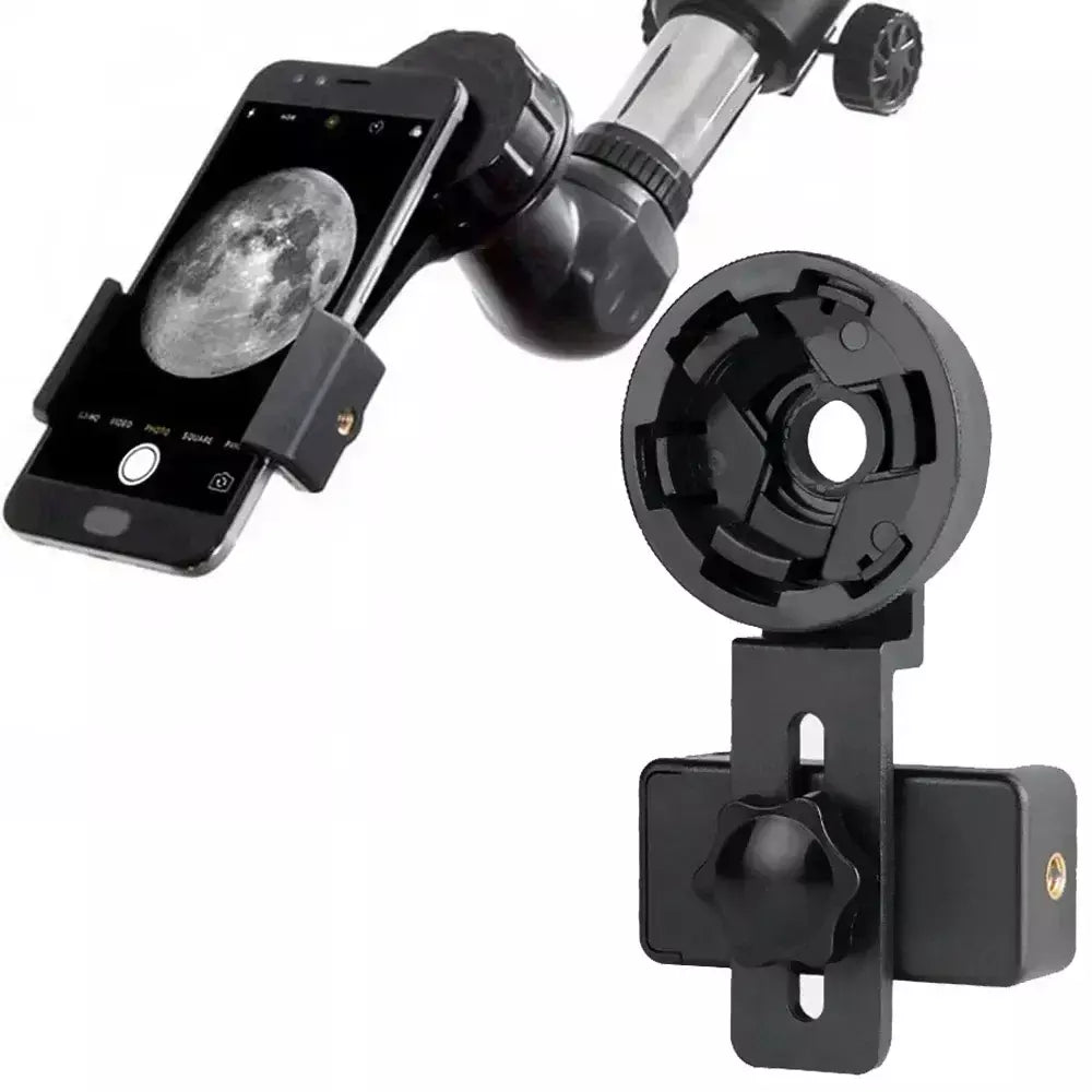 Telescópio telefone foto adaptador universal alinhado rápido telefone celular digiscoping adaptador de montagem compatível com binóculos monoculares