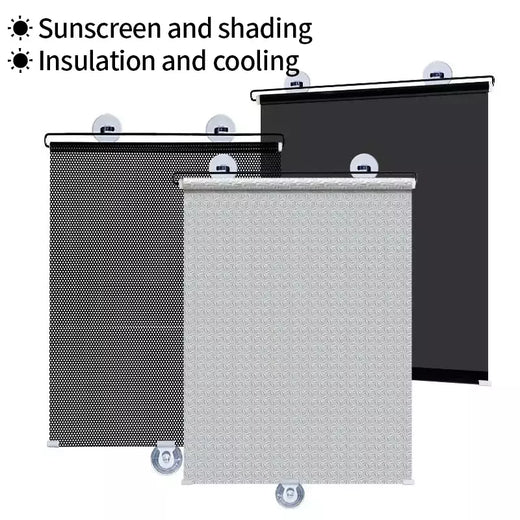 Pára-sol retrátil automotivo, Pára-sol do carro, cortinas de proteção solar, isolamento térmico, Rolling Shutter, quarto, cozinha