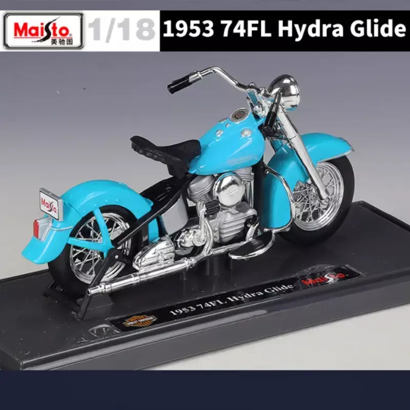 Maisto 1:18 harley davidson 74fl hydra glide liga modelo da motocicleta simulação diecast metal brinquedo motocicleta modelo crianças presentes