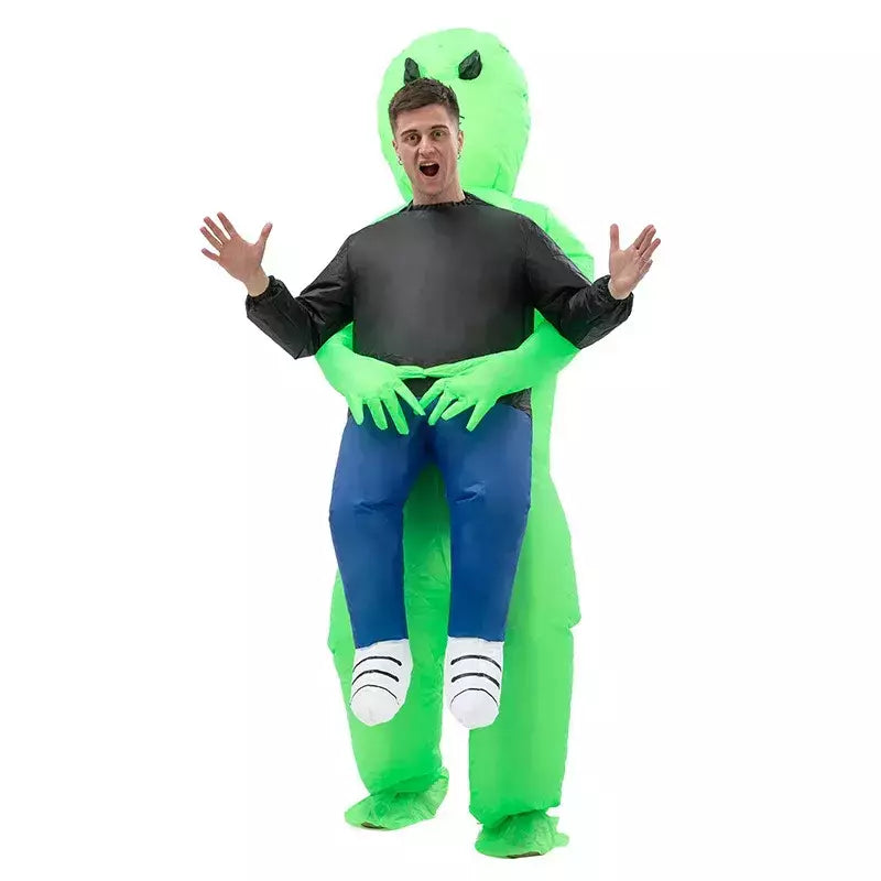 Adulto alienígena inflável traje crianças festa cosplay traje engraçado terno anime fantasia vestido de halloween para mulher