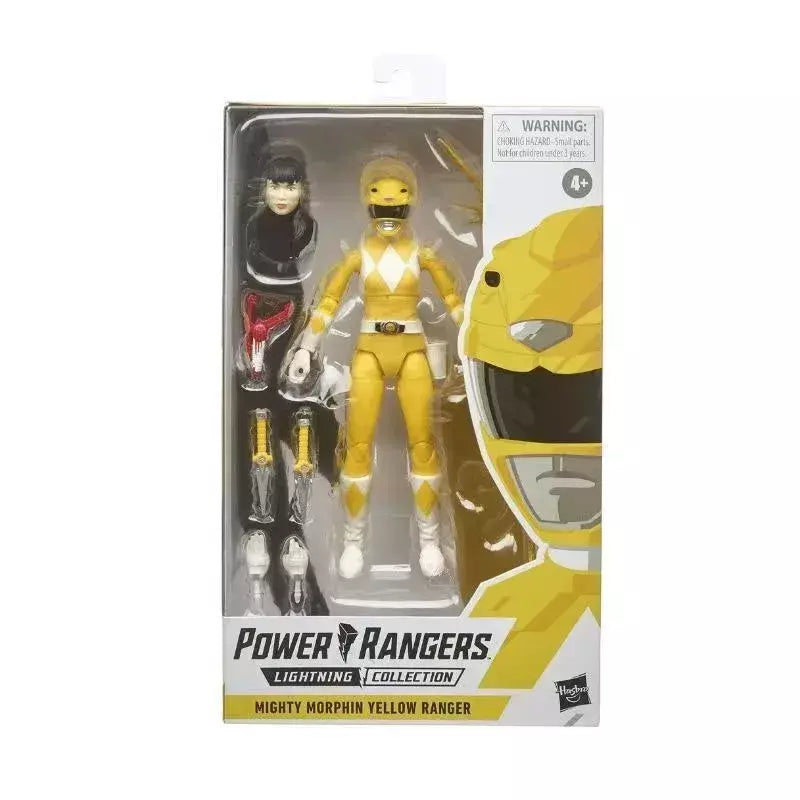 Hasbro power rangers relâmpago coleção dino trovão amarelo ranger/lost galaxy verde/força selvagem azul figura de ação modelo presentes