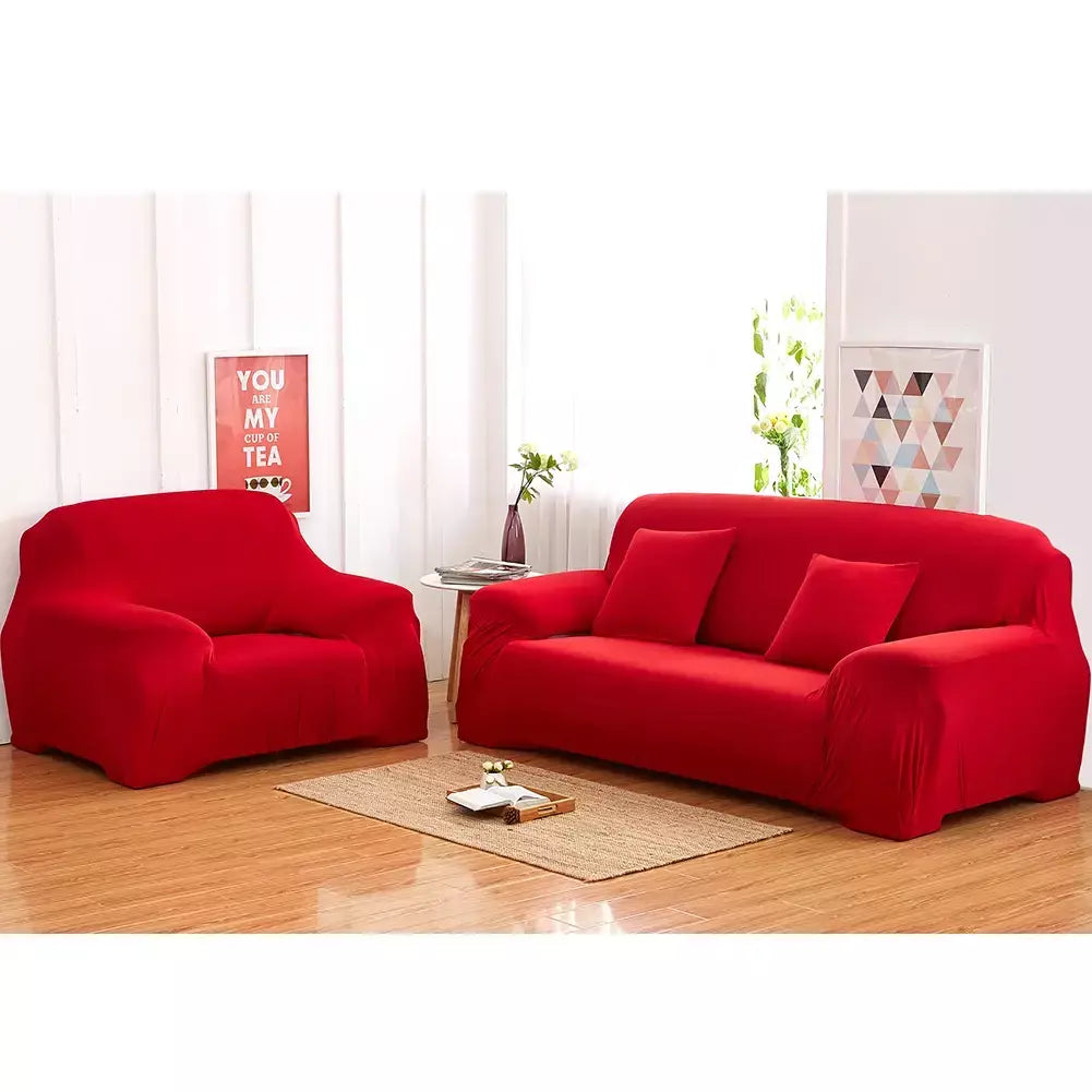 Capas de Sofá Elásticas Monocromáticas para Sala, Espessamento Slipcovers de Canto Seccional, Capa de Sofá, Forma L, Precisa comprar 2Pcs Cover