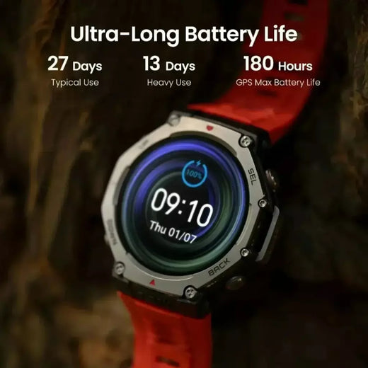 Xiaomi 2025 novo t-rex 3 gps smartwatch ultra masculino 10atm ip69k à prova dwaterproof água smartwatch bússola altímetro pulseira barométrica