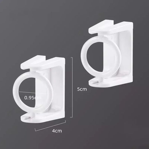 2/4pcs Auto-adesivo Cortina Rod Titular 360 Graus Rotatable Cortina Pólo Varas Suportes De Parede Para Casa Do Banheiro e Hotel