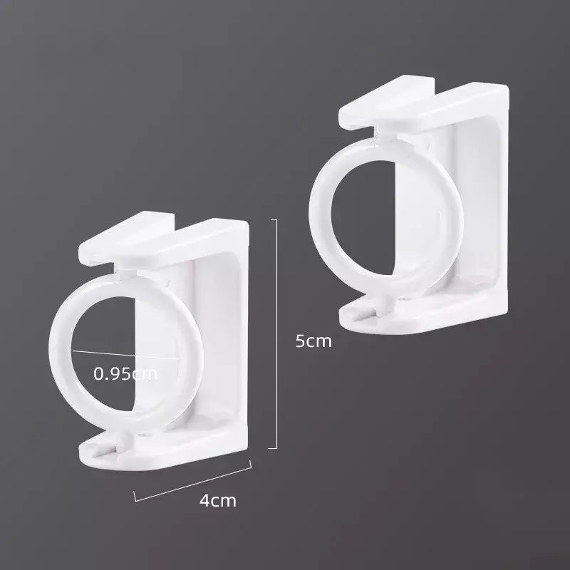 2/4pcs Auto-adesivo Cortina Rod Titular 360 Graus Rotatable Cortina Pólo Varas Suportes De Parede Para Casa Do Banheiro e Hotel
