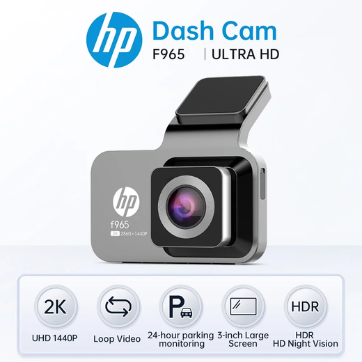 Hp câmera do carro dash cam câmera 2k hd visão noturna wifi dvr vídeo loop monitoramento de estacionamento carro dashcam auto