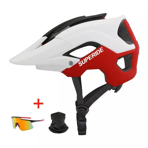 Superide ao ar livre respirável equitação ciclismo capacete integralmente moldado xc mtb capacete de bicicleta ultraleve mountain road capacete
