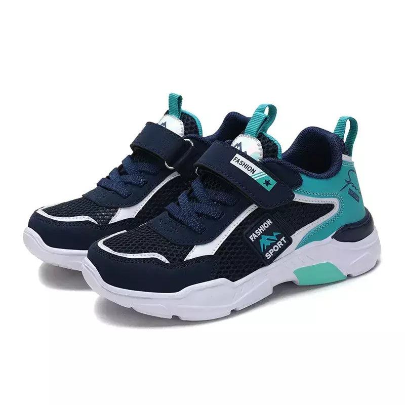 Única rede crianças sapatos meninos tênis verão respirável superfície antiderrapante meninas tênis casuais esportes correndo sapatos ao ar livre