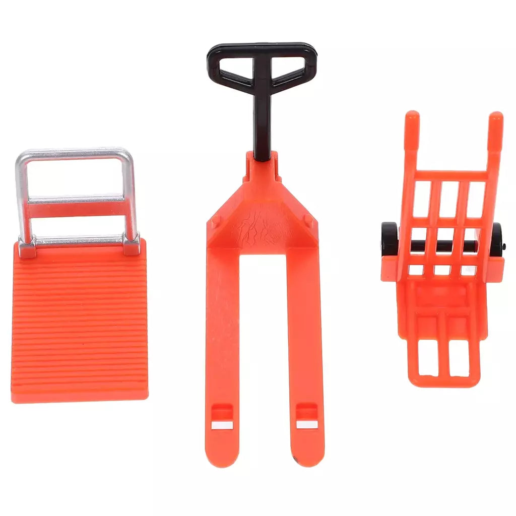 1 conjunto de mini empilhadeira brinquedo mini carrinho de mão plataforma carrinho brinquedo mini construção ferramentas móveis em miniatura carrinho de mão empilhadeira