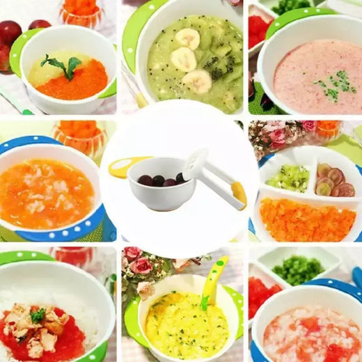 Tigela De Moagem De Alimentos Complementares Para Crianças, Condicionador De Alimentos Manual, Alça De Moagem, Processador De Comida De Bebê