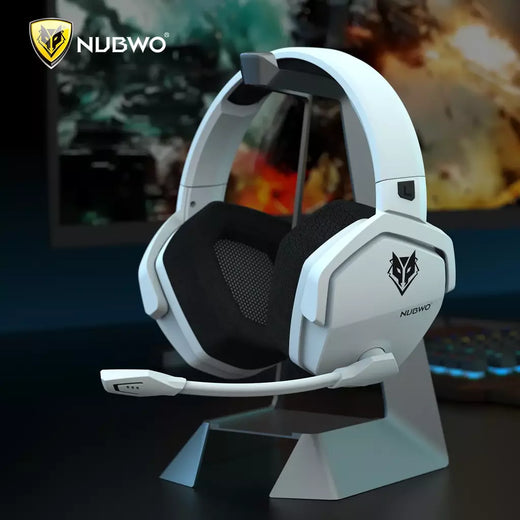 Fone de ouvido para jogos sem fio duplo NUBWO G06 com microfone para PS5, PS4, PC, celular, switch, fones de ouvido para jogos Bluetooth 5.3 de 2,4 GHz