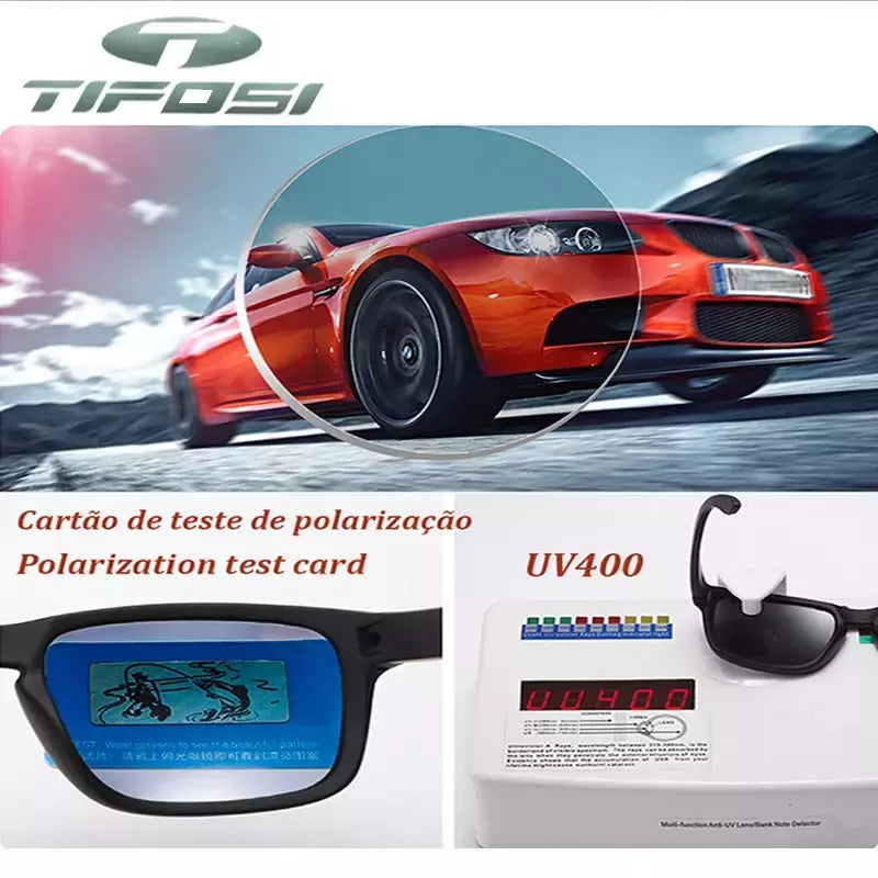 Tifosi-HD óculos polarizados com filme real, ao ar livre, lazer, caminhadas, viagens, golfe, pesca, condução, festa, colorido, UV400