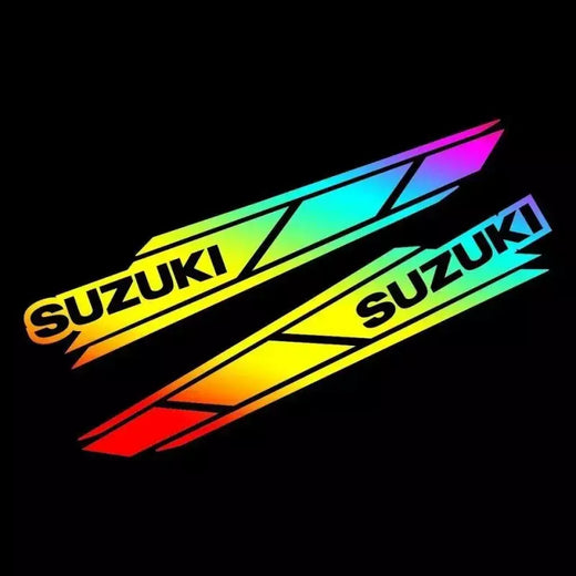 Para suzuki motocicleta personalizado e simples adesivo decorativo de corpo inteiro capacete tronco modificação à prova dwaterproof água decalque adesivo