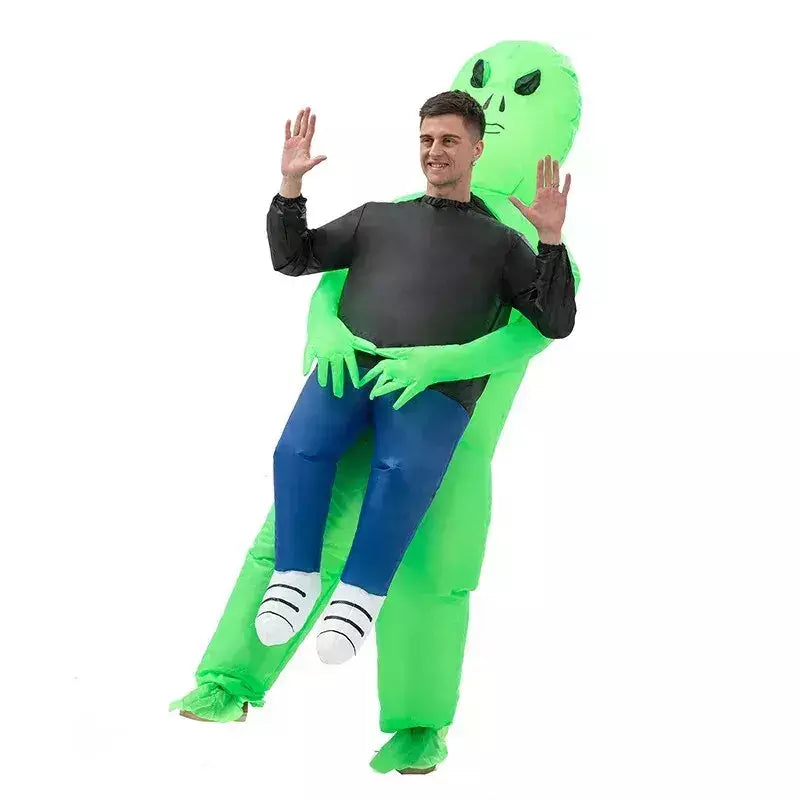 Adulto alienígena inflável traje crianças festa cosplay traje engraçado terno anime fantasia vestido de halloween para mulher