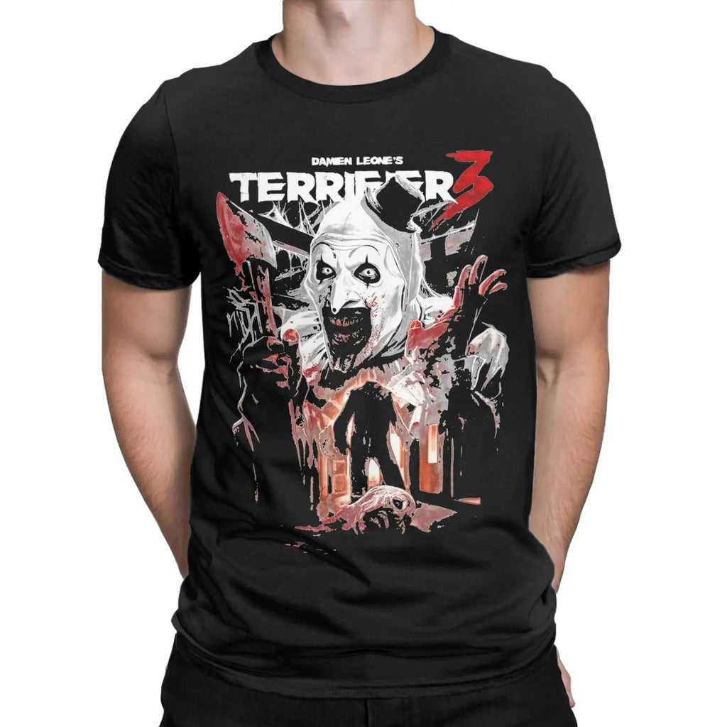Terrificantes olhos brilhantes arte camiseta masculina novidade puro algodão camisetas crewneck manga curta camisetas roupas tamanhos grandes