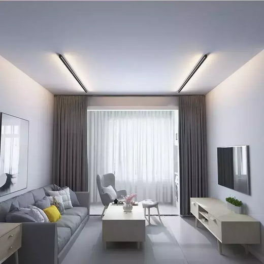 Quarto minimalista, lâmpada de cabeceira, decoração de casa, lâmpada de parede extremamente estreita e alongada, lâmpada de parede de fundo, iluminação de sala