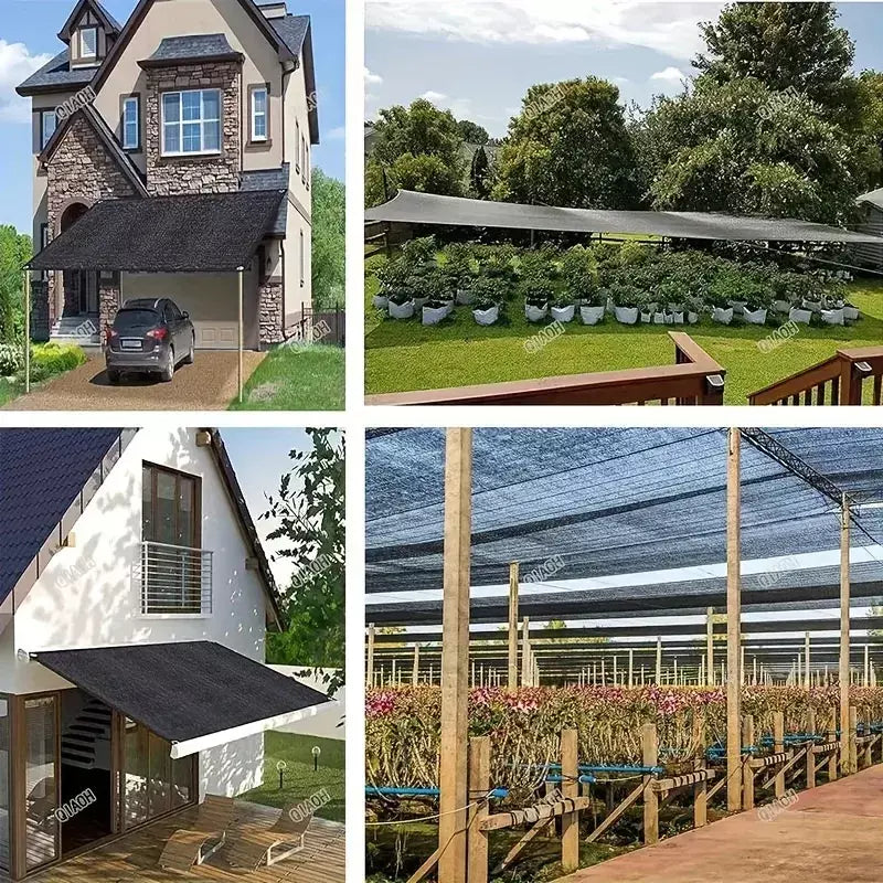 2-15m preto pára-sol net sombra sombreamento protetor solar malha capa planta estufa tela de privacidade jardim ao ar livre anti-uv pano casa