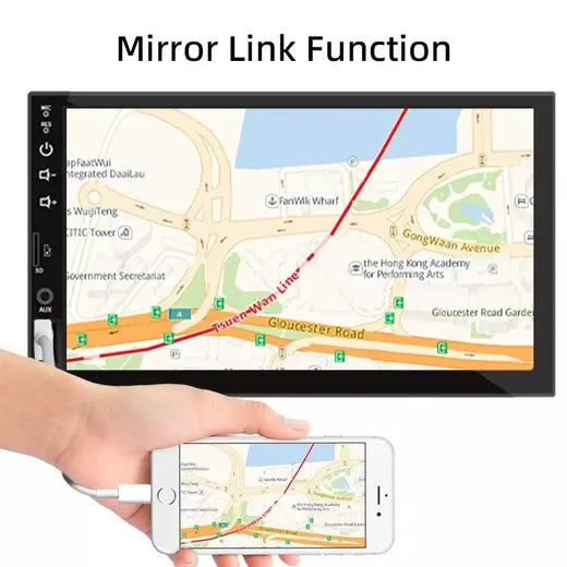Rádio do carro 1 din carplay android auto multimídia player hd 7 ''tela de toque fm aux entrada bluetooth mirrorlink universal autoradio