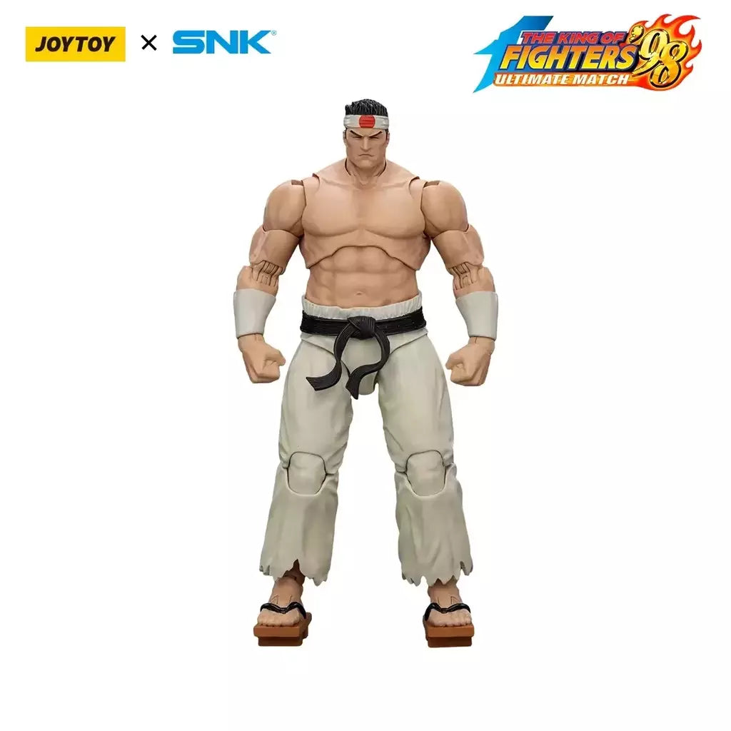 Joyotoy original rei dos lutadores 98um figura de ação kof 98um ikari guerreiros equipe herói 1/18 jogo estatueta modelo brinquedos personalizados
