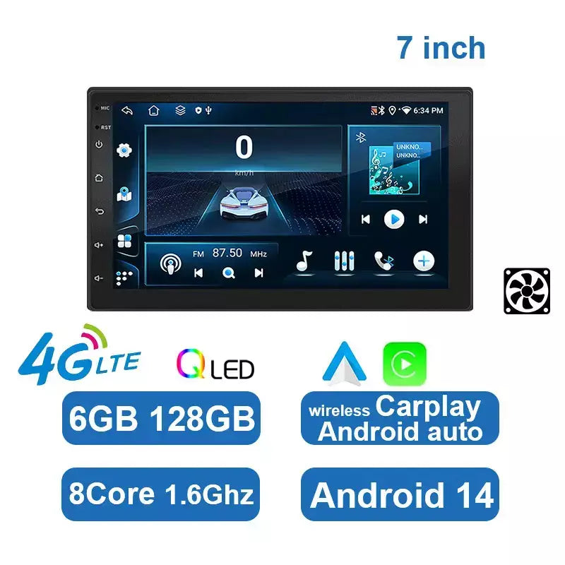 Essgoo 7 9 10 "rádio do carro android auto carplay estéreo do carro reprodutor multimídia universal wifi gps autoradio sistemas inteligentes do carro