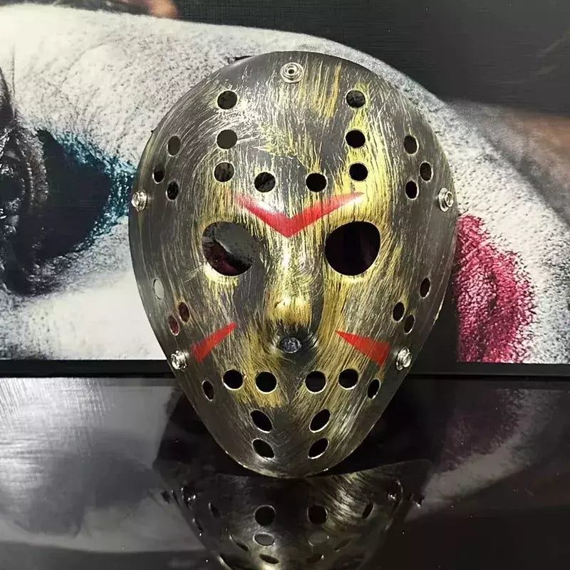 Halloween jason assassino máscara de plástico assustador horror cosplay maquiagem traje festa bola filme vilão correspondência colecionável novo 2025