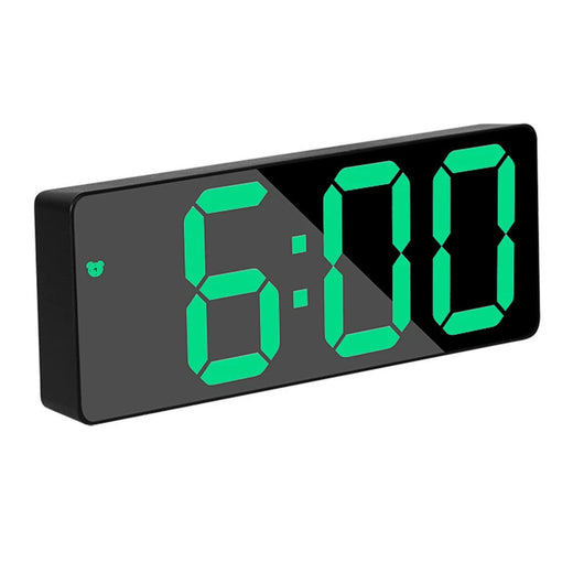 Relógio eletrônico com display grande e controle de voz brilhante projetado para calendário de alarme de tempo e monitoramento de temperatura
