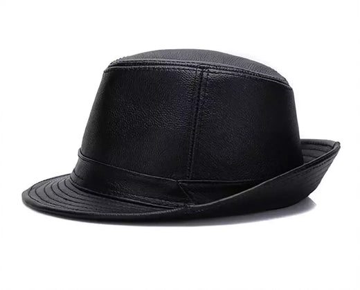 Chapéus de couro genuíno masculino, bonés de vaqueiro quentes, couro 100% real, novo estilo, moda, outono, inverno