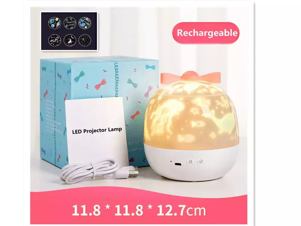 Luz noturna estrelada do projetor, céu giratório, lâmpada da lua, lâmpada da galáxia, decoração do quarto do repouso, luzes do Natal para miúdos, presente
