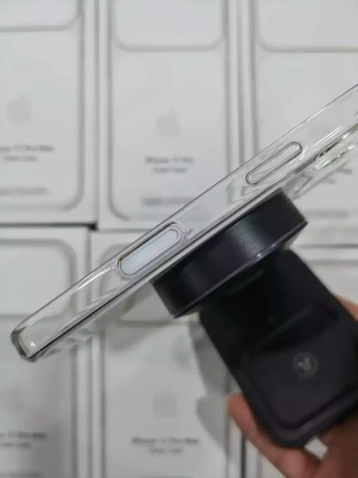 Novo caso claro original para iphone 17 17 pro max capa de controle da câmera para 17pro transparente para iphone 17 pro max magnético