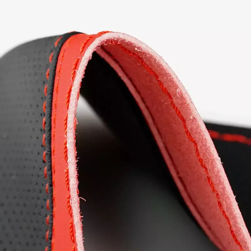 Capa trançada universal para volante de carro, 38cm, agulhas e linha, couro de microfibra macio, textura diy, acessórios automotivos