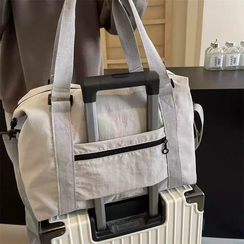 Saco de ginástica casual de grande capacidade para mulheres, bolsa de ioga Crossbody Trendy Sports Handbag Bagagem de viagem de negócios