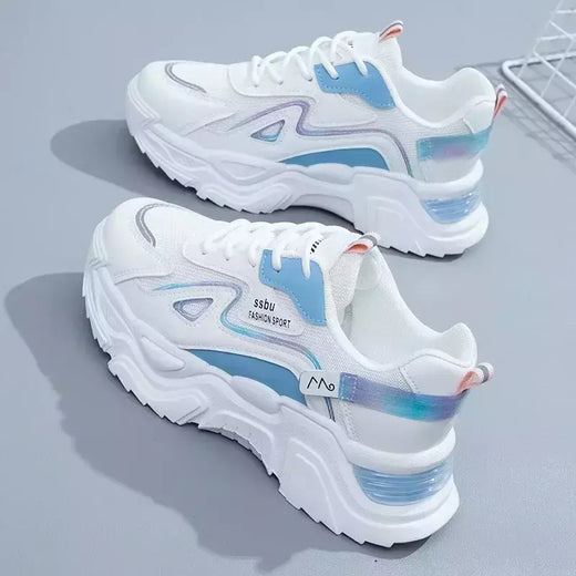 Sapatilhas de plataforma para mulheres, sapatilhas casuais para senhoras, sapatos baixos, verde, 2023