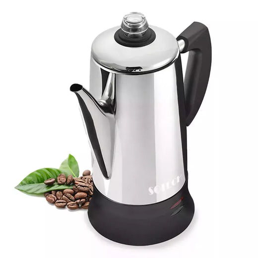 Cafeteira de café elétrica em aço inoxidável, cafeteira, café ferramentas, presente para amantes de café, 110V, 220V, 12 copos