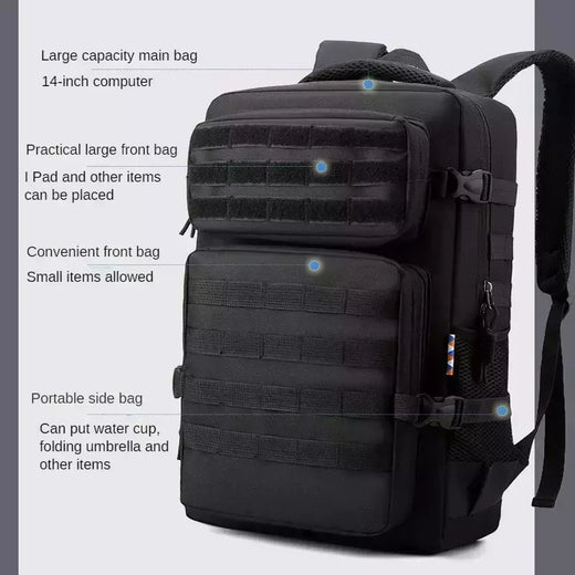 Impermeável Outdoor Tactical Mochilas, Molle Nylon Mochila, Esportes, Camping, Caminhadas, Trekking, Caça, 35L, 1000D