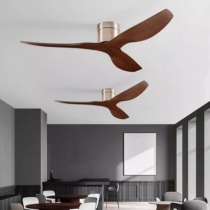 FUMANJIA Ventilador de teto retrô industrial de 45/52", ideal para áreas de vida/jantar, casa e escritório - Motor inversor DC silencioso de 6 velocidades