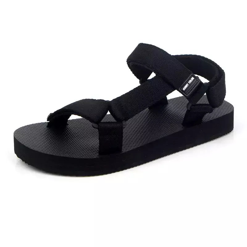 Sandálias masculinas simples e casuais, tênis confortáveis, férias na praia ao ar livre, sapatos masculinos, novos, verão, 2023