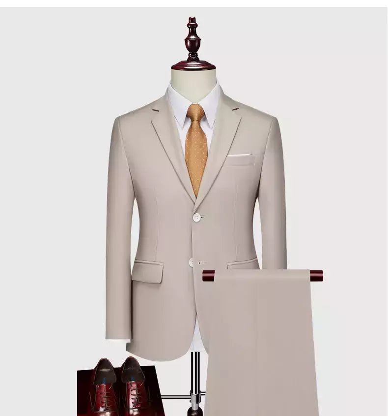 (Jaqueta + Calças) Últimas Homens Terno Set Blazers Formais Slim Fit Negócios Smoking 2 Pcs Terno Do Noivo Vestido de Noiva Homem Terno S-6XL