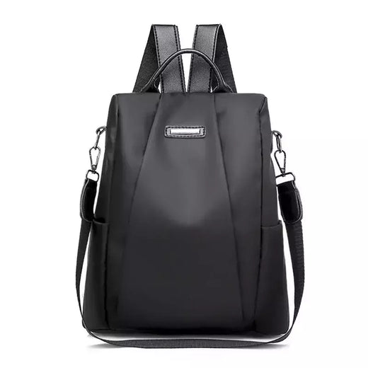 Mochila de nylon multifuncional para mulheres, bolsa escolar casual para meninas, alça destacável, bolsa de ombro de viagem, cor sólida, nova moda