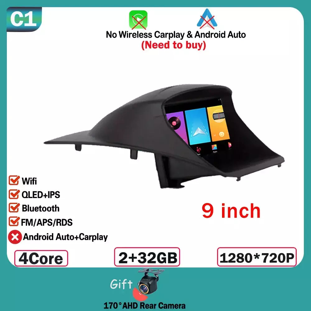 Rádio do carro carplay android 15 para ford fiesta mk 6 para ford fiesta mk 7 2008 - 2019 reprodutor de vídeo multimídia tela sensível ao toque gps automático