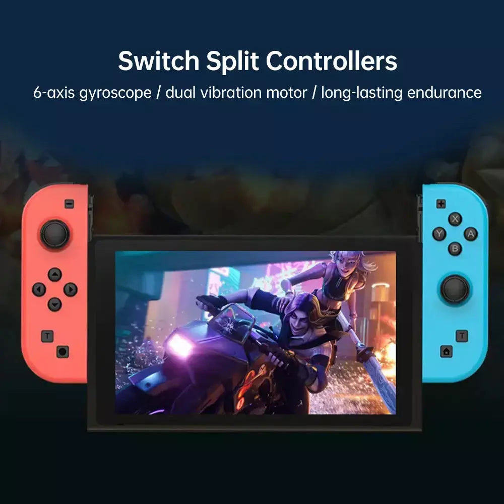 Joy pad joycons gamepad para nintendo switch joystick bluetooth controlador de jogo sem fio joystick com consoles de videogame cubo