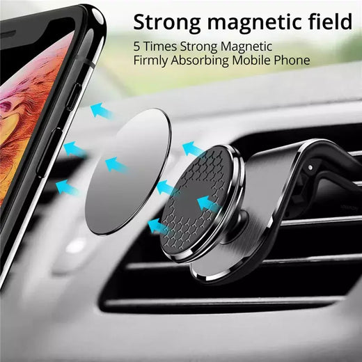 Suporte magnético do telefone do carro, montagem de ventilação de ar, gps, smartphone, suporte móvel no suporte do carro para iphone, samsung, xiaomi